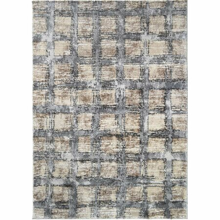 SLEEP EZ 5 ft. 3 in. x 7 ft. 3 in. Pacific Twill Area Rug - Cream SL3072661